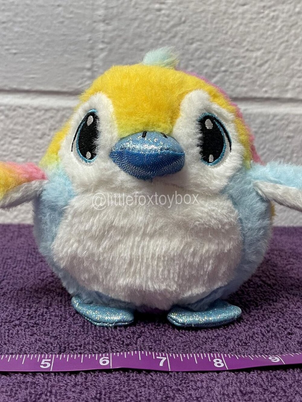 BMI Butter Balls Penguin Plush 2022 Rainbow Sherbet Sparkle Stuffed Animal ESSA